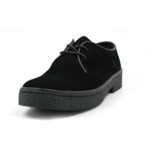 British Walkers Playboy Classic Low Cut Men's Black Suede Oxfords