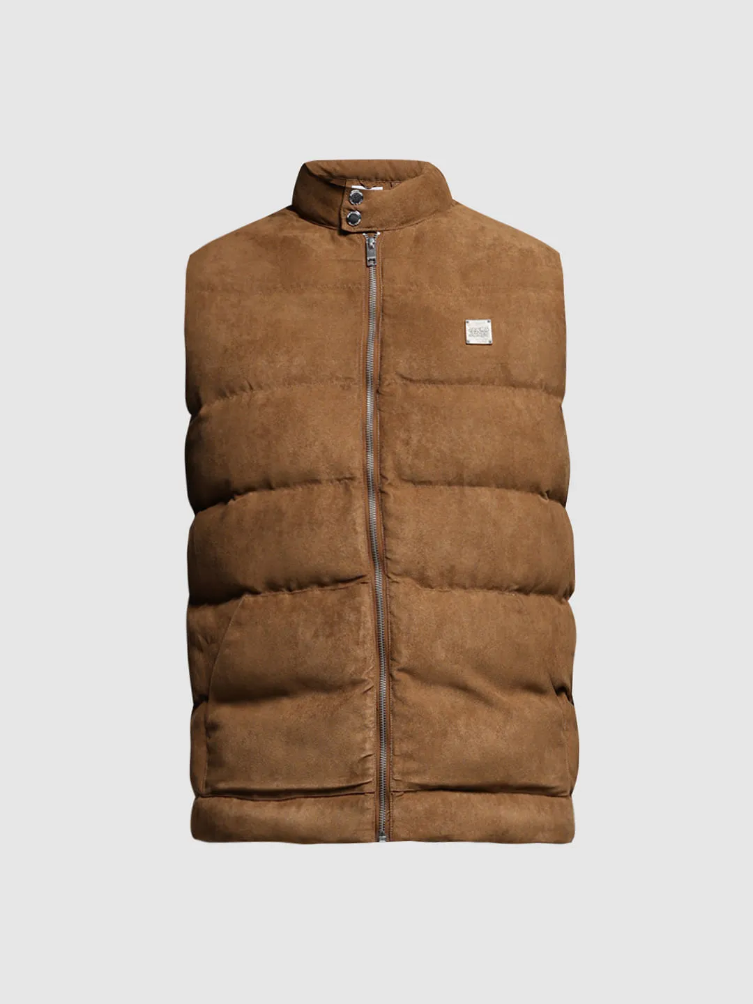 Brown Puffer Vest Jacket