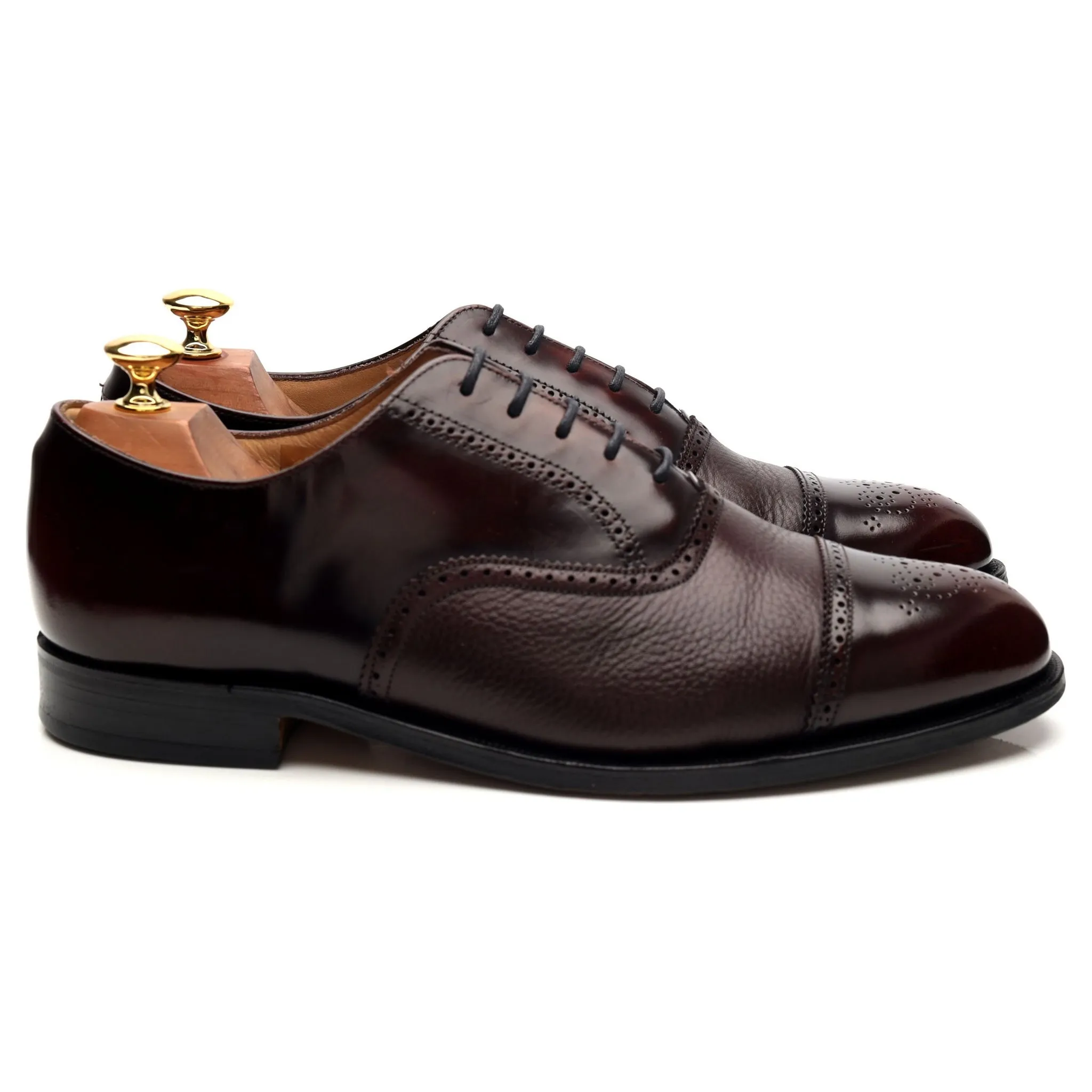 Burgundy Leather Oxford Brogues UK 9.5 G