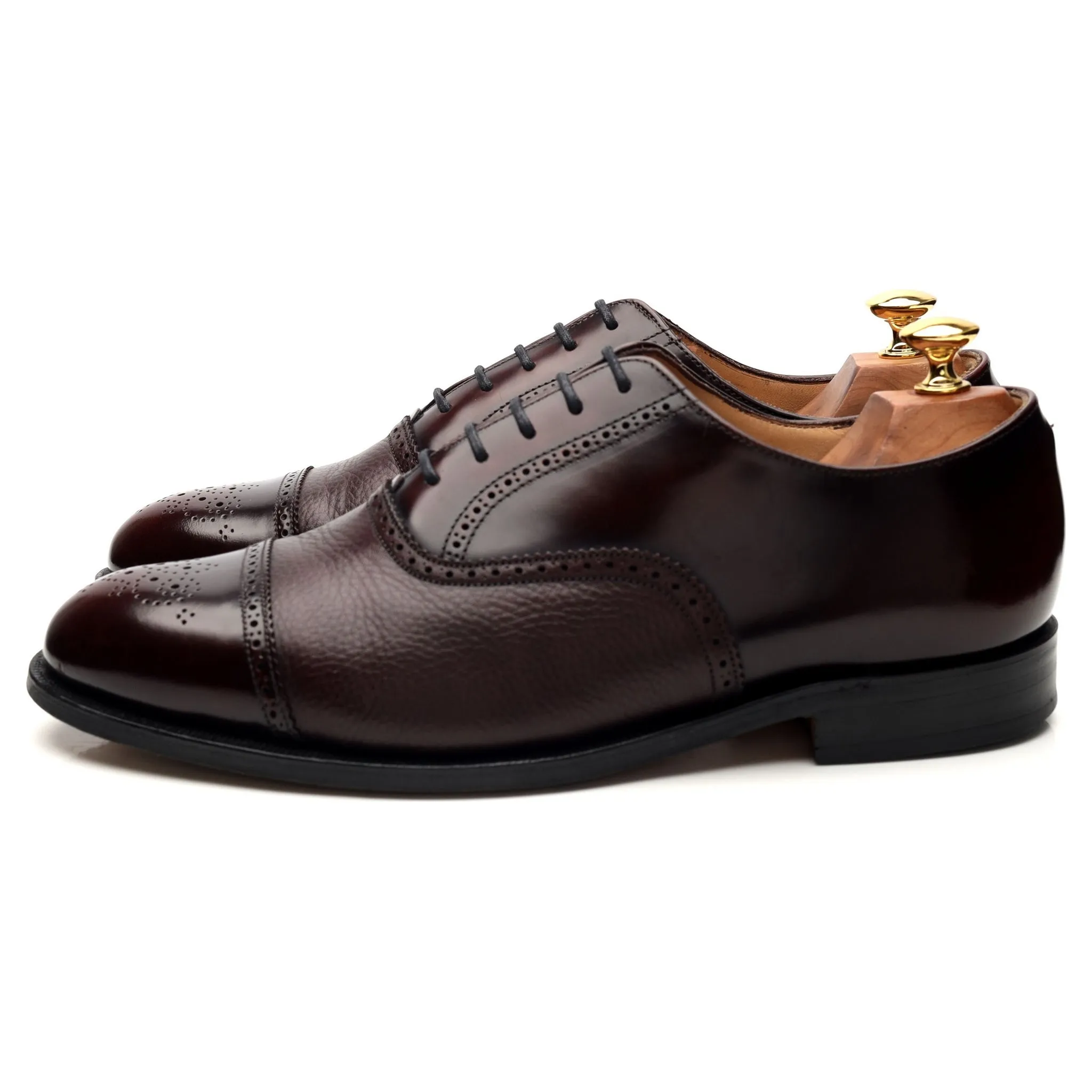 Burgundy Leather Oxford Brogues UK 9.5 G