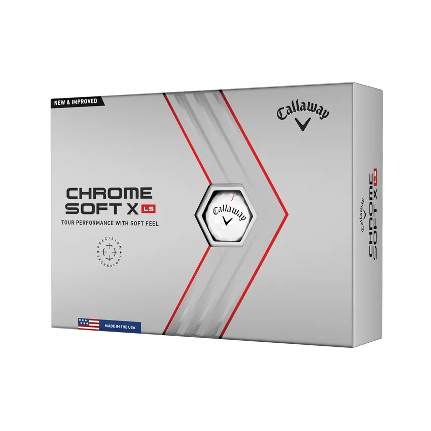 Callaway 2022 Chrome Soft X LS Golf Balls White 12 Pack