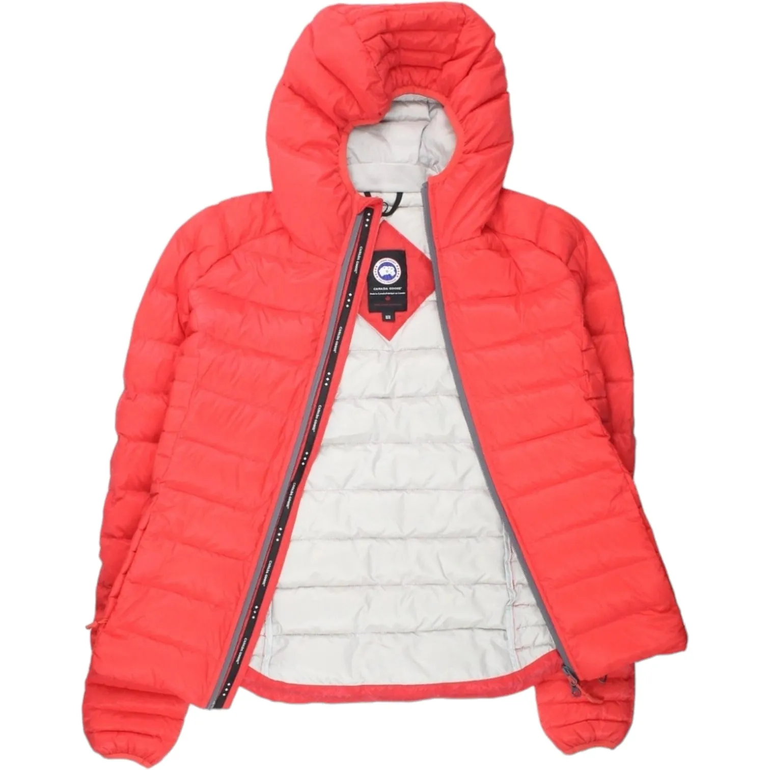 Canada Goose Red Quilted Hooded Jacket