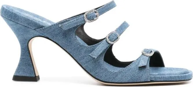 Carel Paris Kitty 20mm denim mules Blue