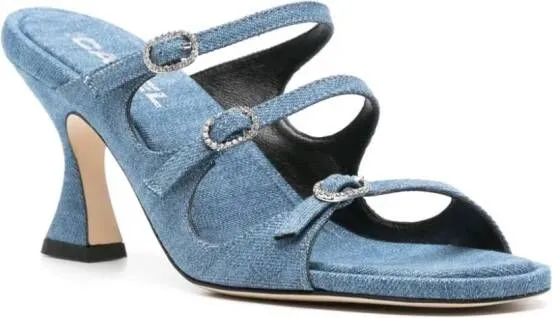 Carel Paris Kitty 20mm denim mules Blue