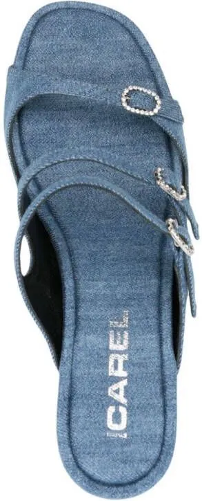 Carel Paris Kitty 20mm denim mules Blue