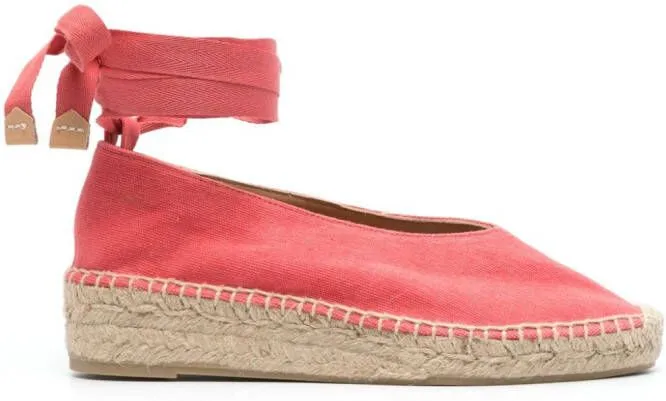 Castañer Gea 35mm plain-weave espadrilles Pink