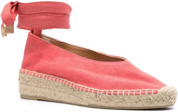 Castañer Gea 35mm plain-weave espadrilles Pink