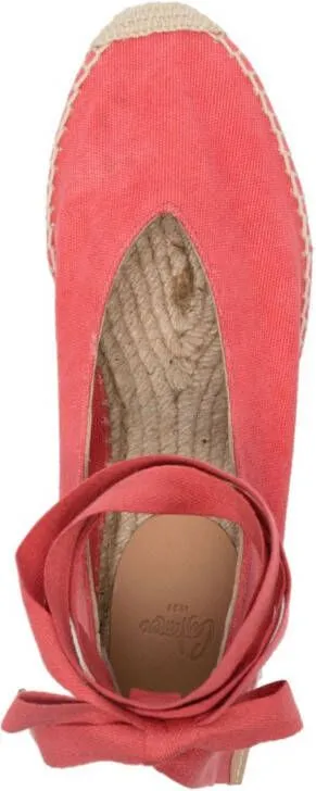 Castañer Gea 35mm plain-weave espadrilles Pink