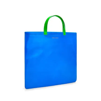 CDG Wallet Super Fluo Tote Bag (Blue/Orange)