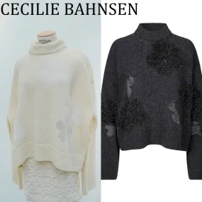 CECILIE BAHNSEN  |Casual Style Wool Rib Blended Fabrics Street Style