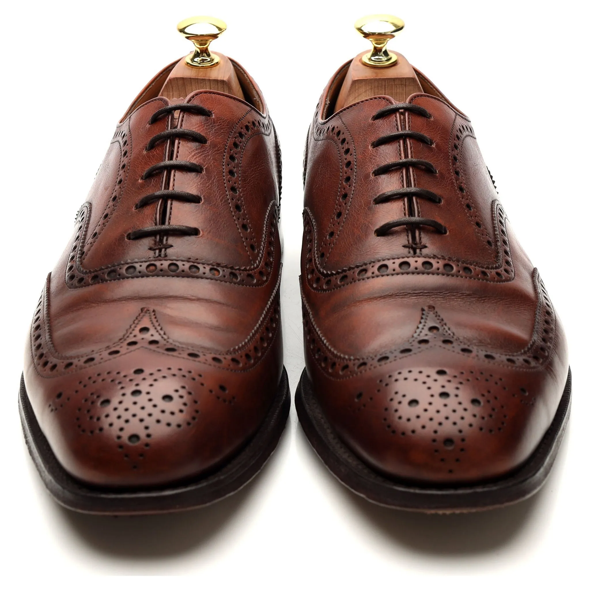 'Chetwynd' Tan Brown Leather Oxford Brogues UK 8.5 G