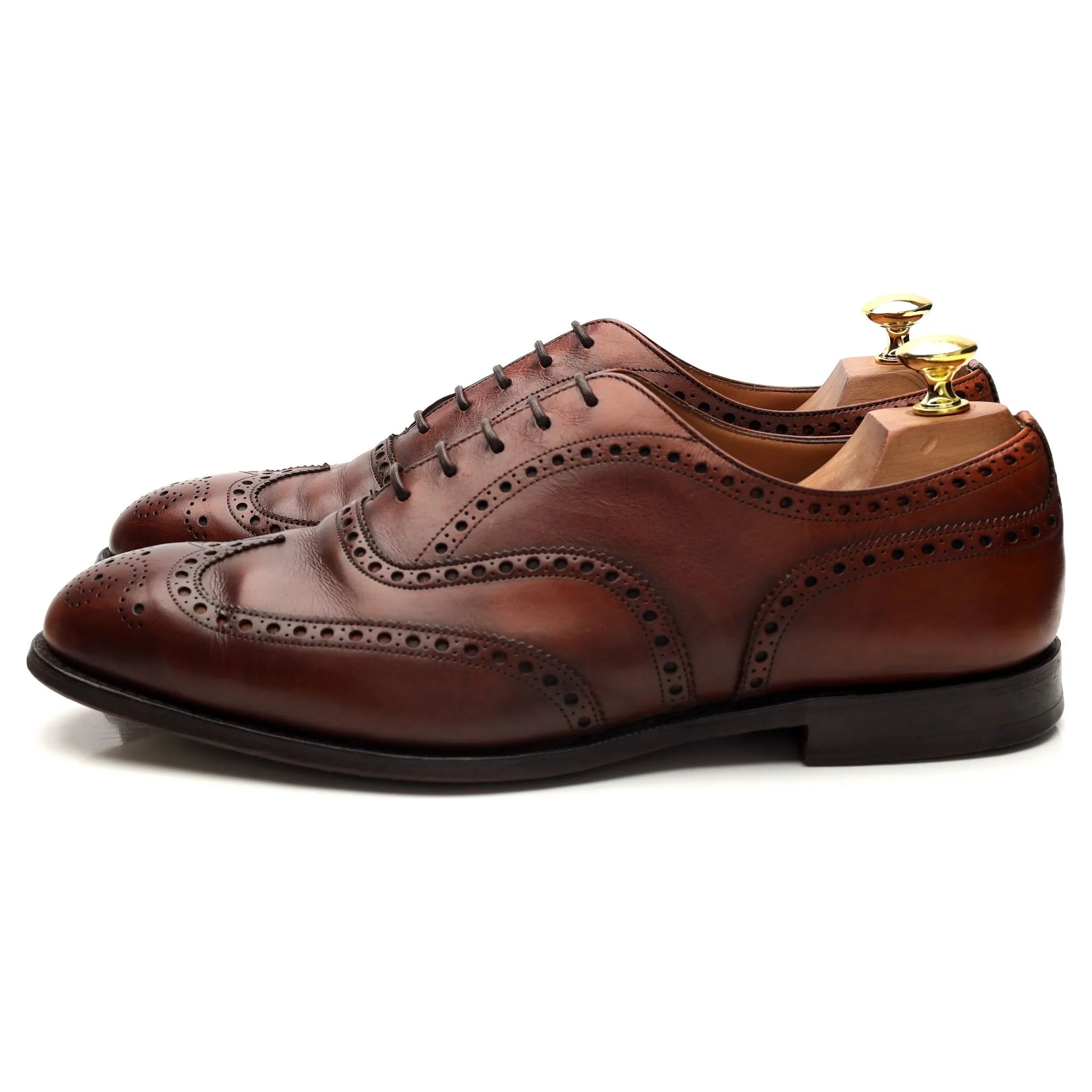 'Chetwynd' Tan Brown Leather Oxford Brogues UK 8.5 G