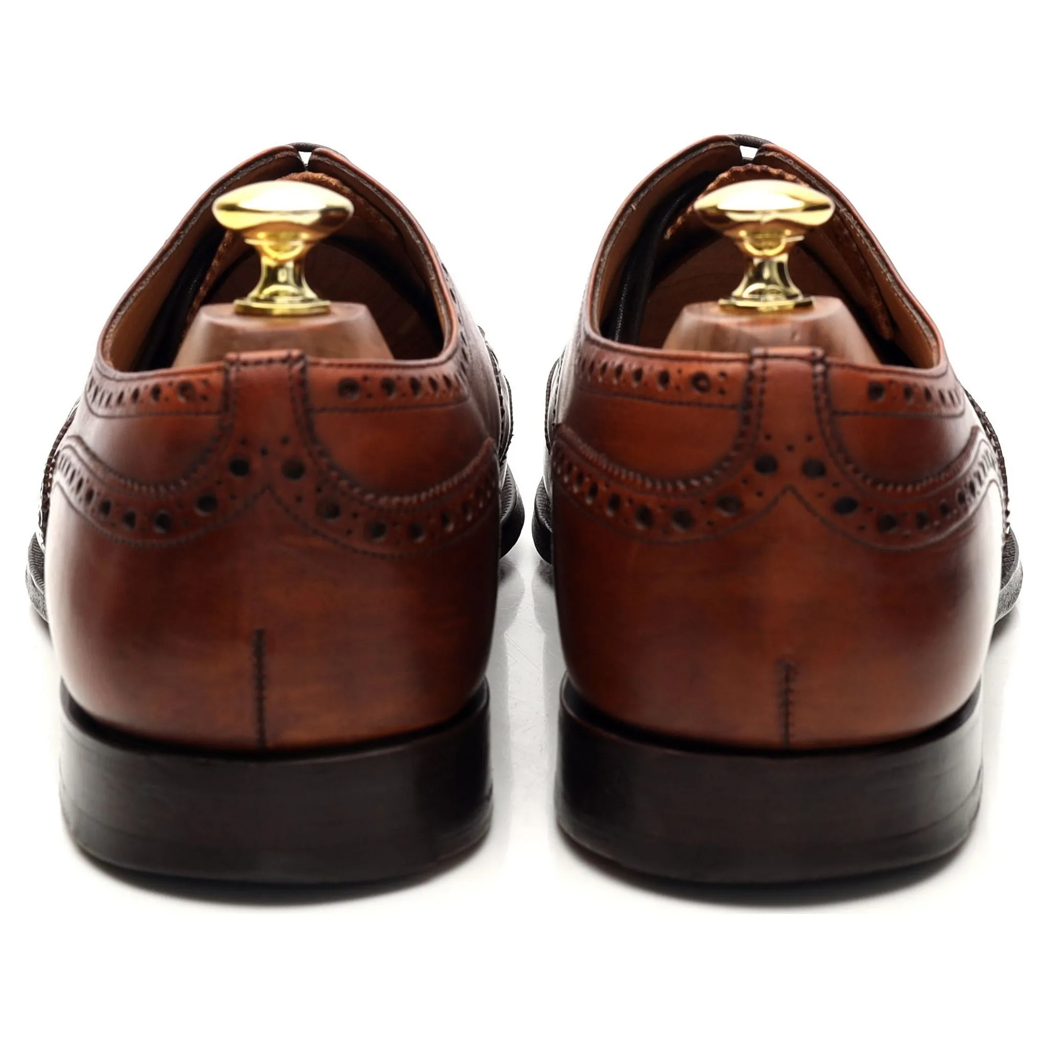 'Chetwynd' Tan Brown Leather Oxford Brogues UK 8.5 G