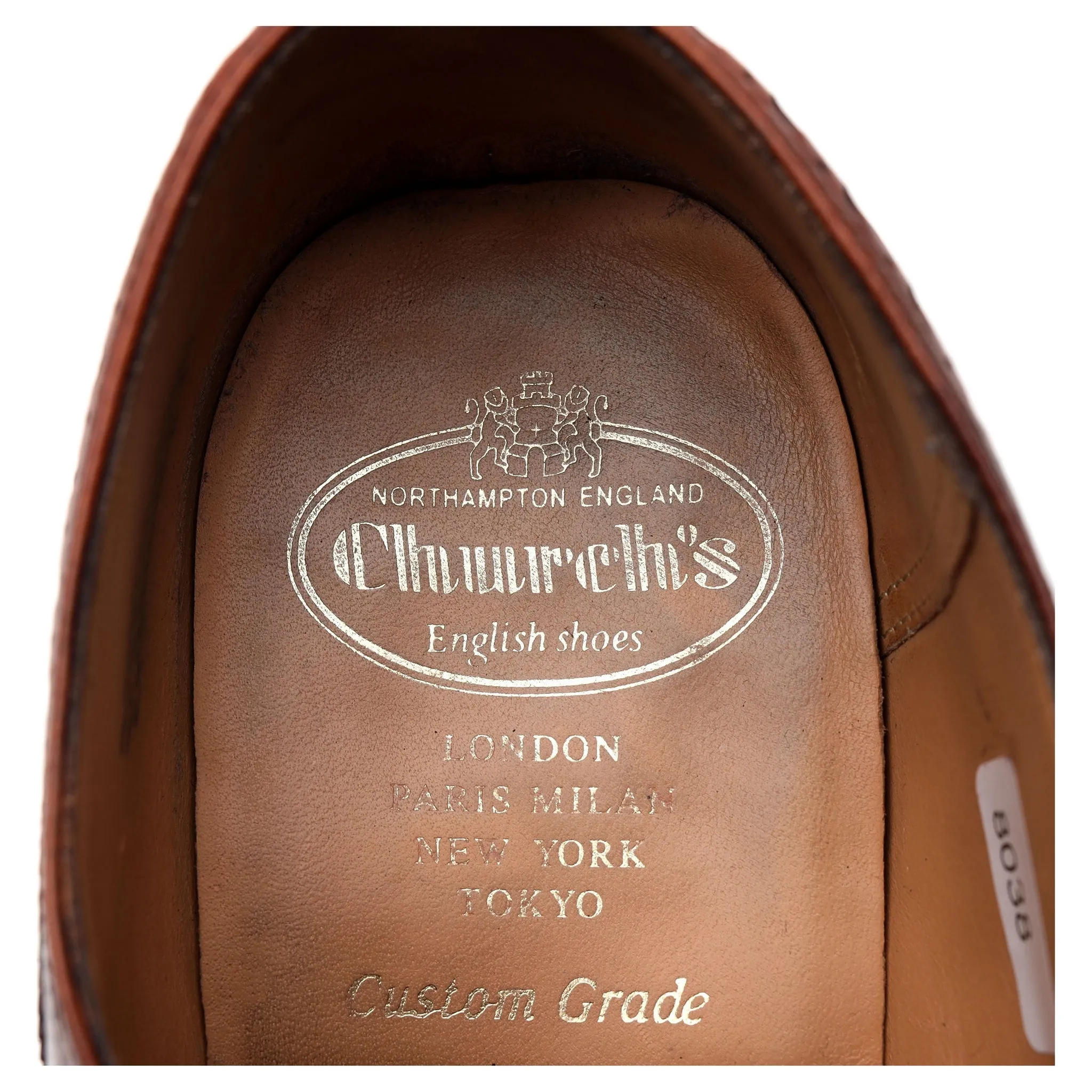 'Chetwynd' Tan Brown Leather Oxford Brogues UK 8.5 G