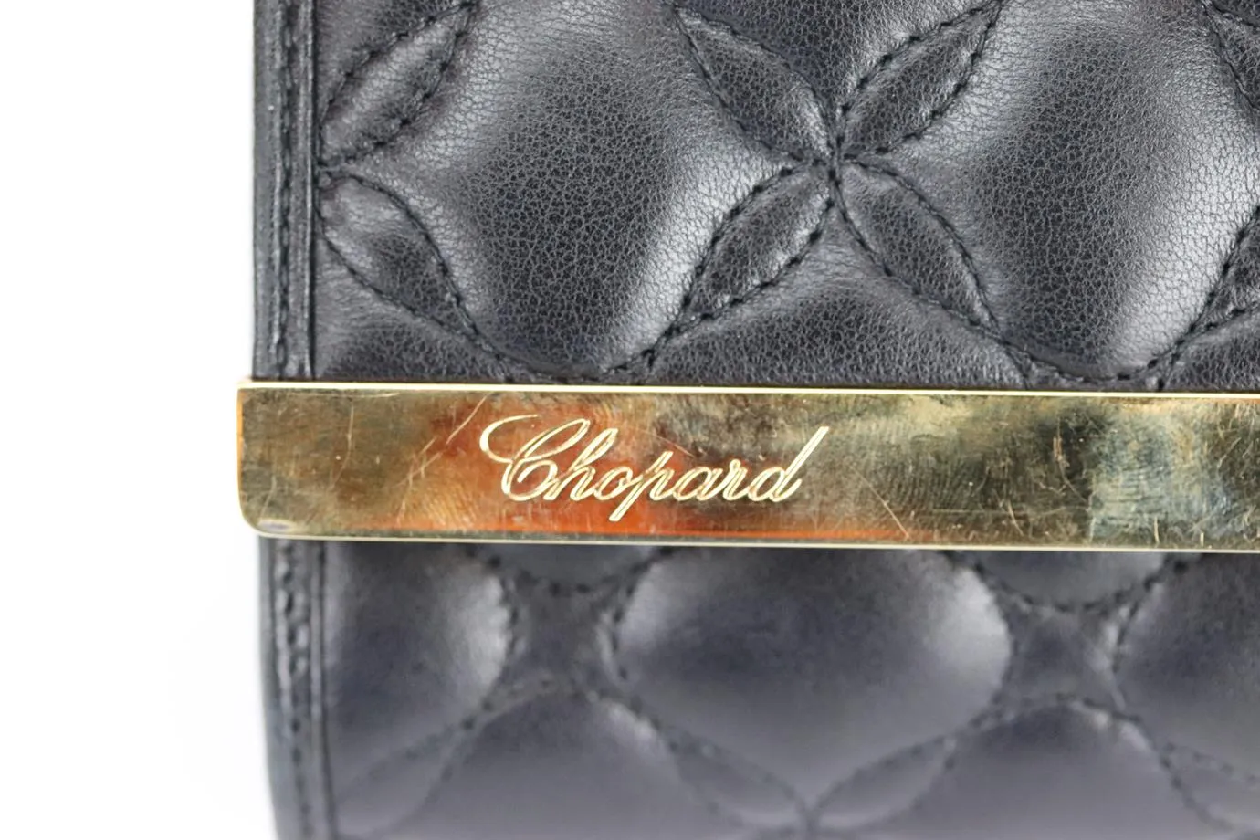 CHOPARD IMPERIAL QUILTED LEATHER CLUTCH