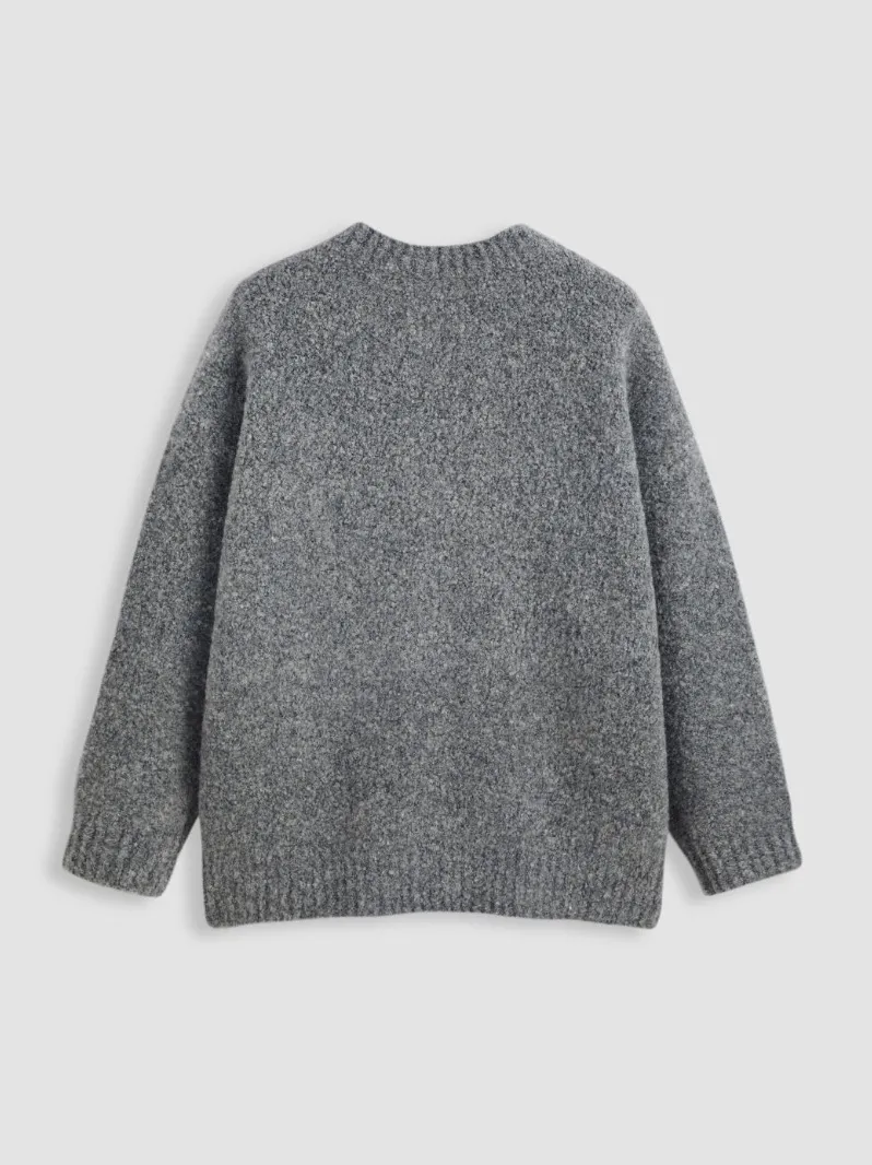 Cider  |Crew Neck Casual Style Wool Street Style Long Sleeves