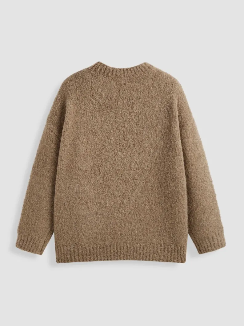 Cider  |Crew Neck Casual Style Wool Street Style Long Sleeves