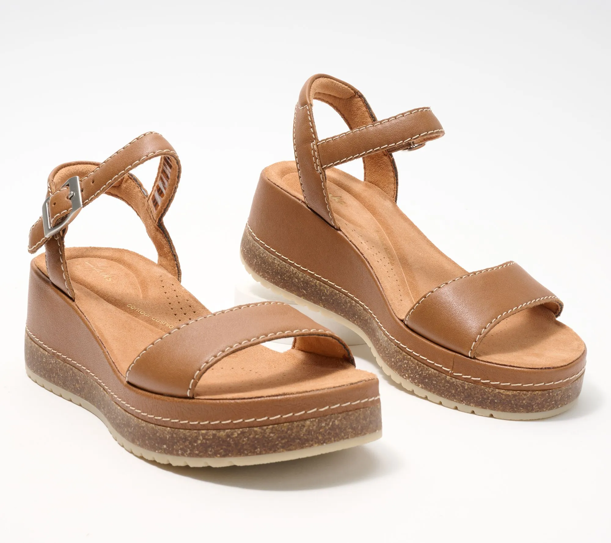 Clarks Artisan Leather Wedges - Kassanda Lily