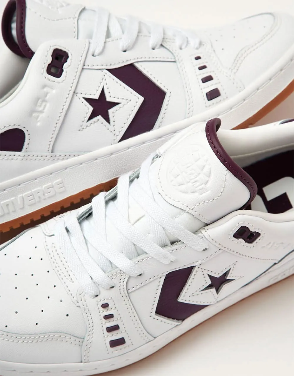 Converse AS-1 Pro Leather Skate Shoes - White/Winter Bloom/White