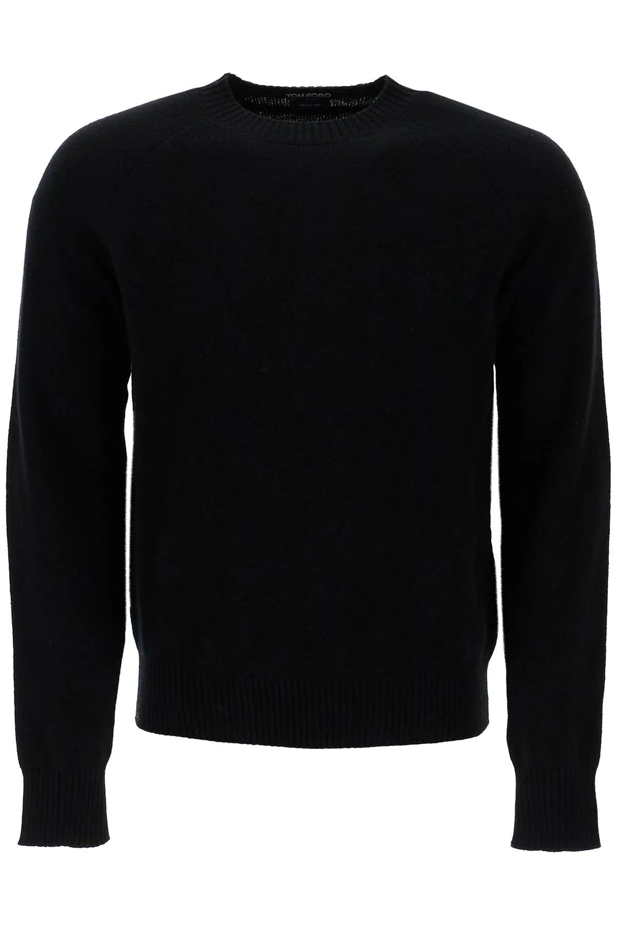 crewneck wool and cashmere pul