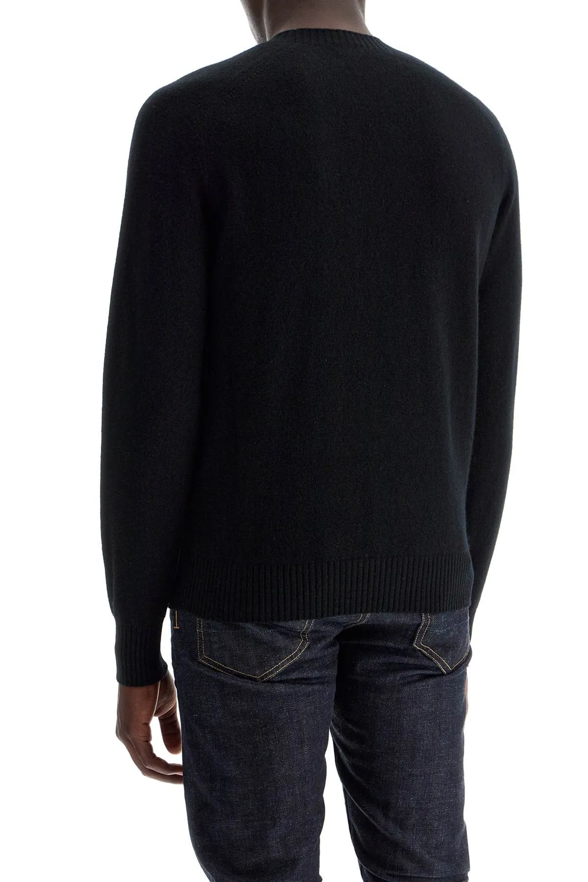 crewneck wool and cashmere pul