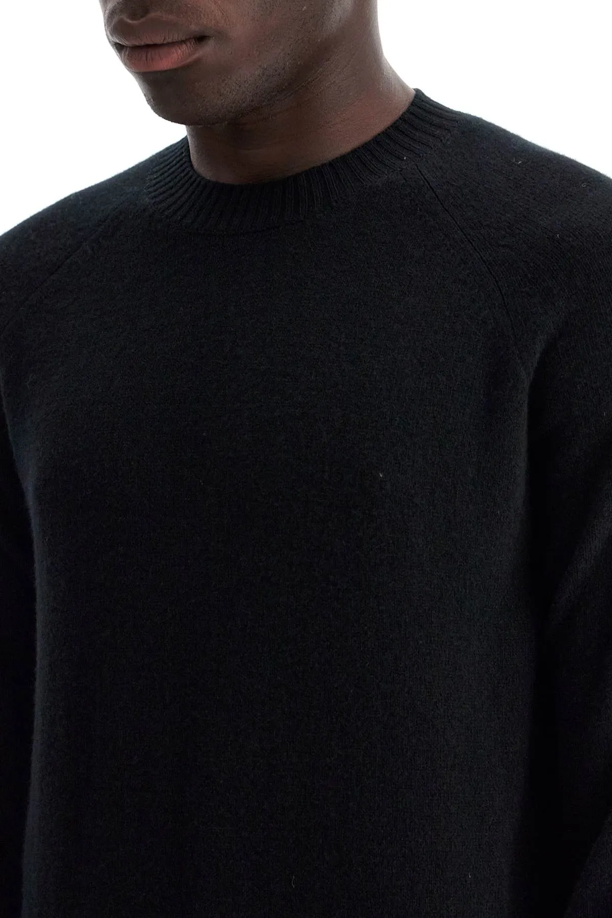 crewneck wool and cashmere pul