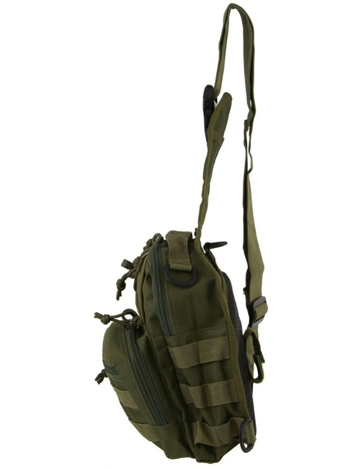 Cross-Body Sling Tactical Rucksack Shoulder Bag in Green