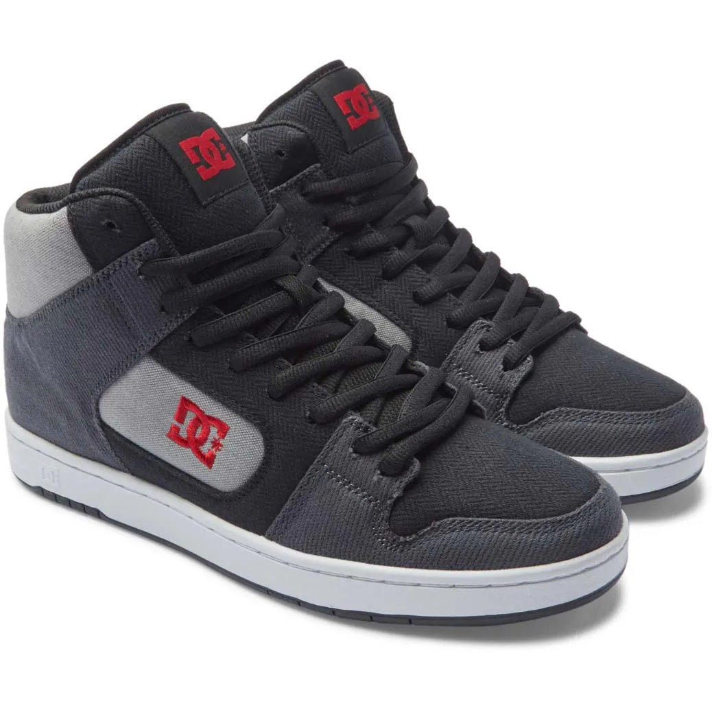 DC Manteca 4 Hi Zero Waste Skate Shoes - Black/Red/Grey