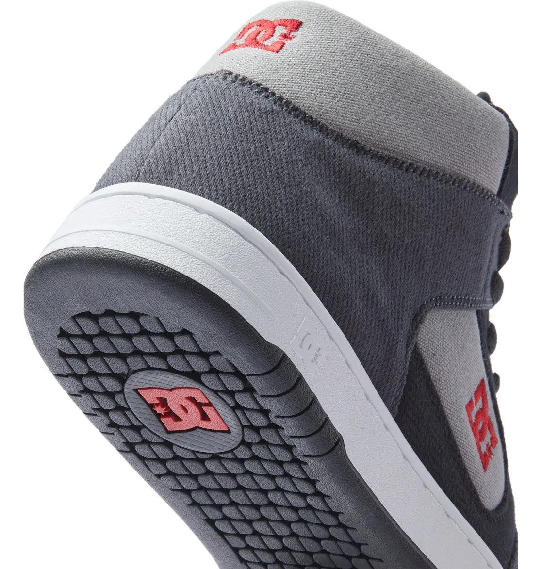 DC Manteca 4 Hi Zero Waste Skate Shoes - Black/Red/Grey