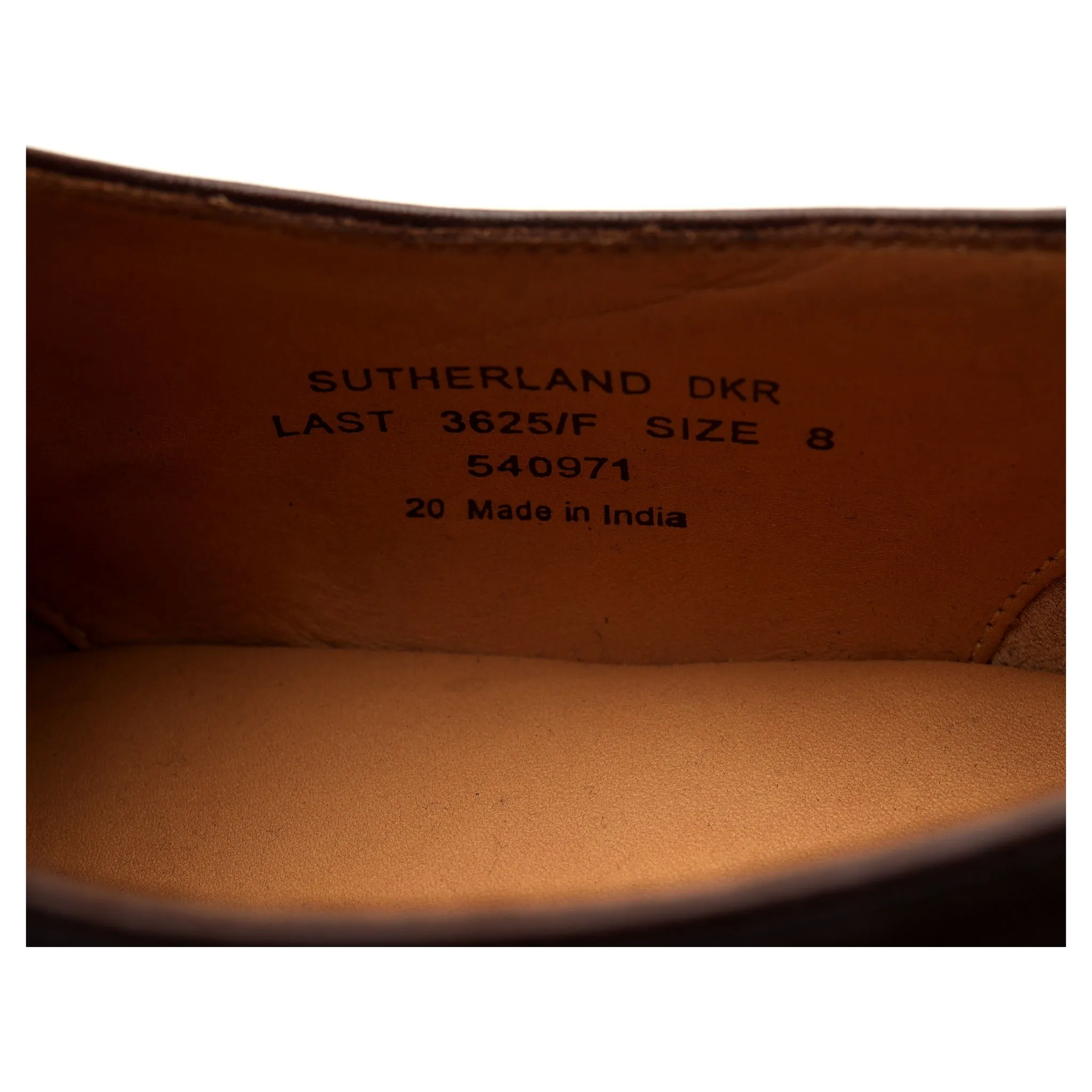 Design 'Sutherland' Dark Brown Leather Derby Brogues UK 8 F