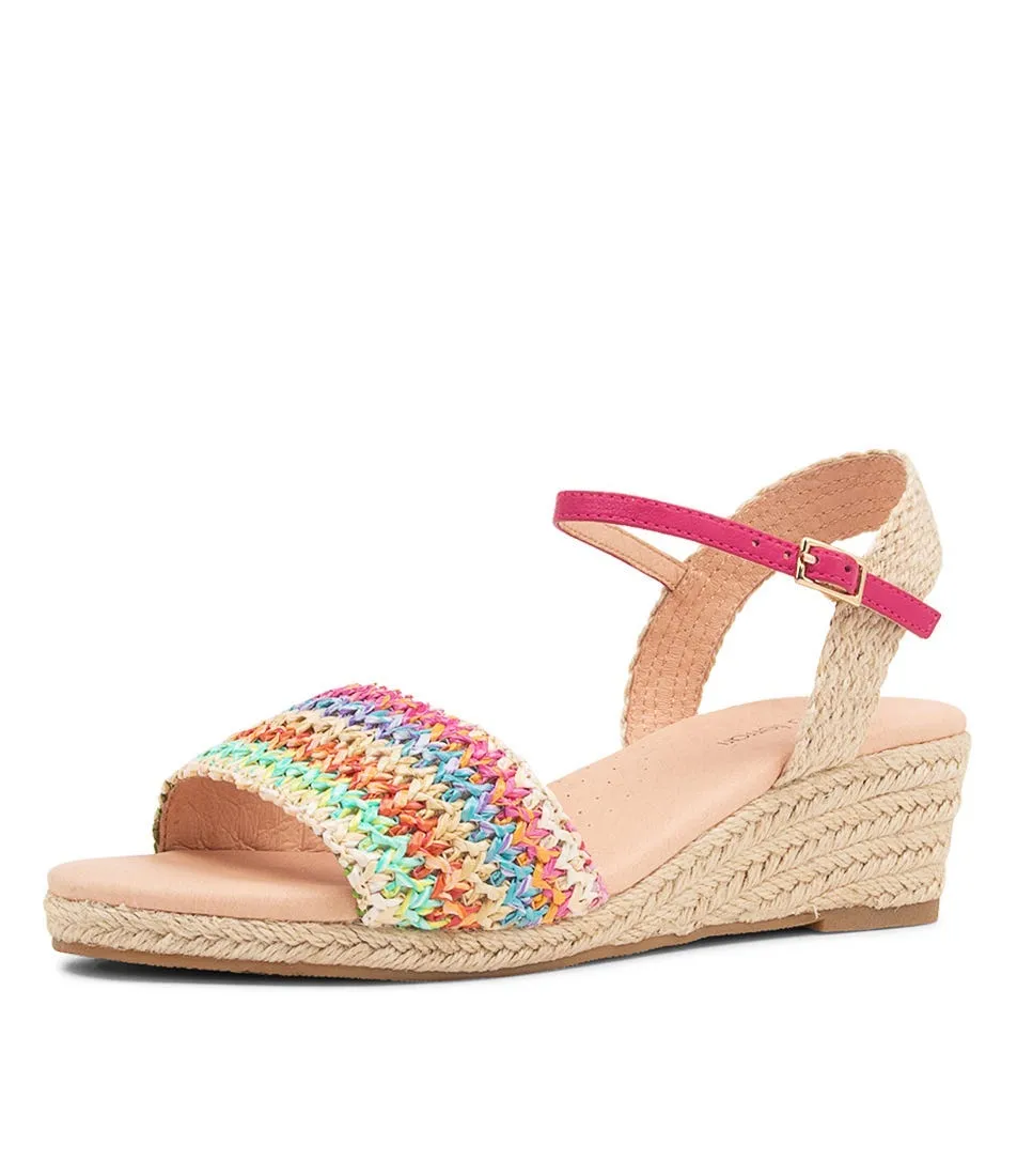 DIANA FERRARI Haris Fuchsia Multi Espadrilles