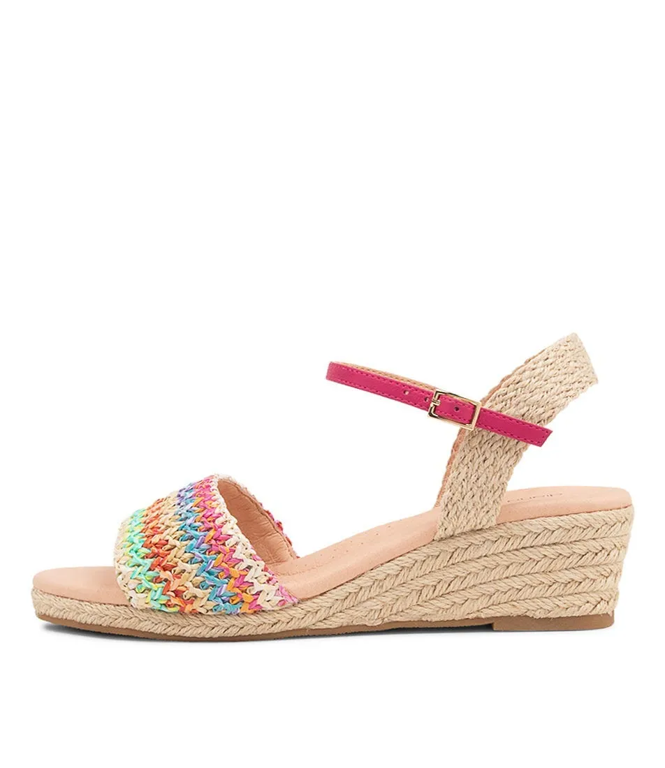 DIANA FERRARI Haris Fuchsia Multi Espadrilles