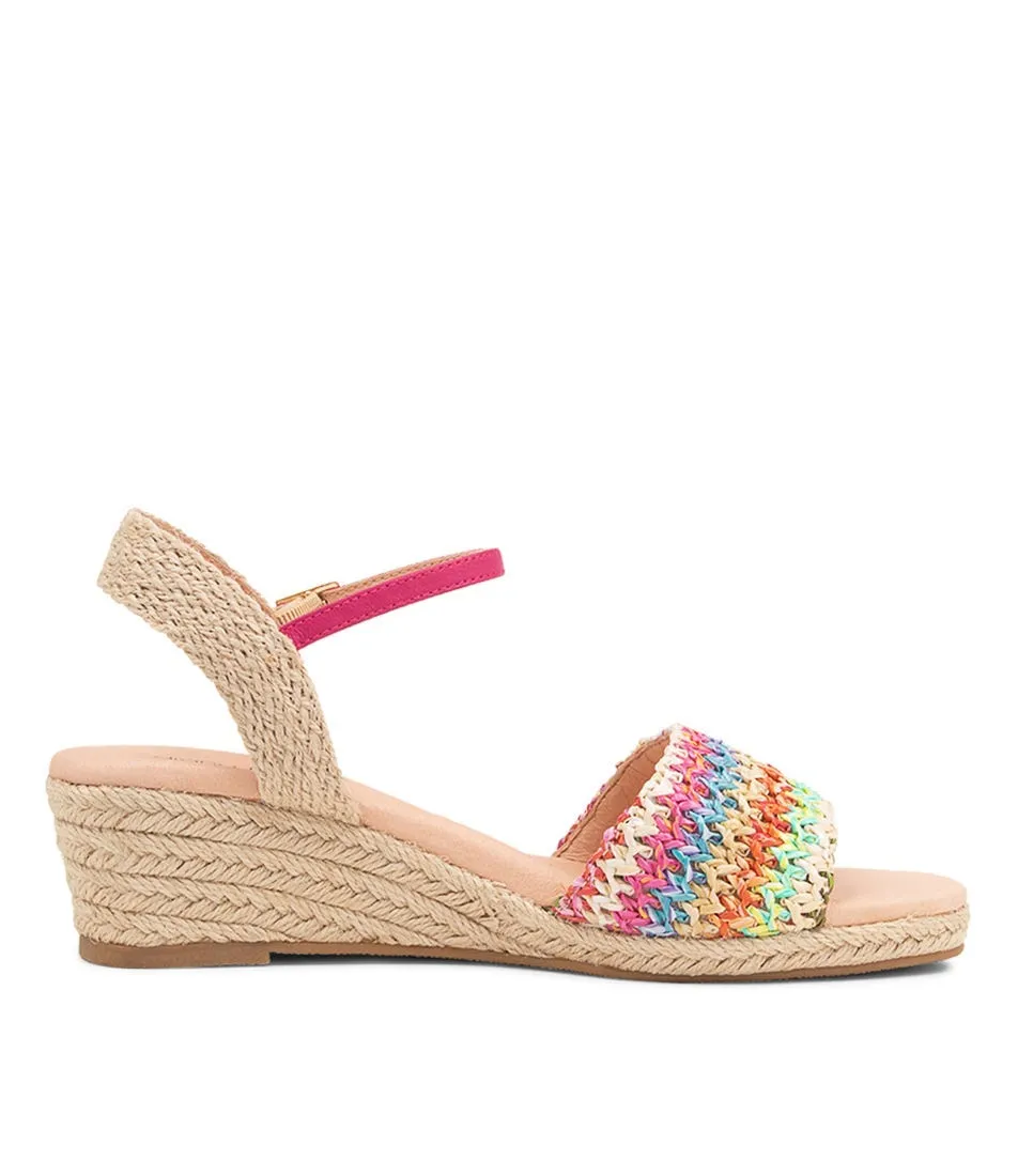 DIANA FERRARI Haris Fuchsia Multi Espadrilles