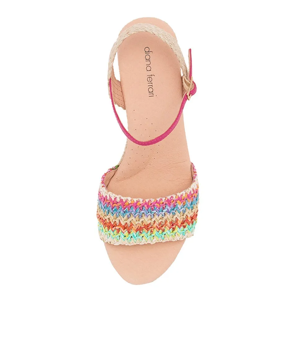 DIANA FERRARI Haris Fuchsia Multi Espadrilles