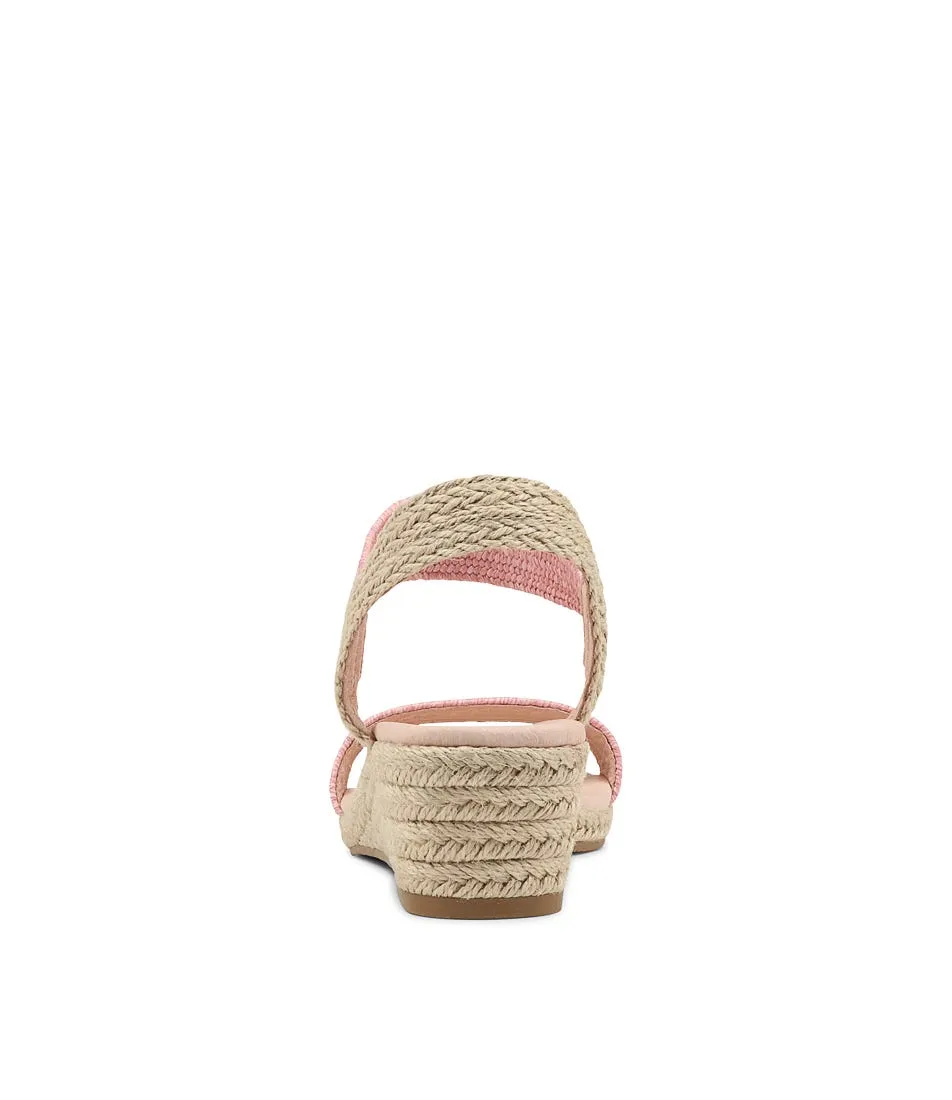 DIANA FERRARI Havan Blush Weave Elastic Espadrilles