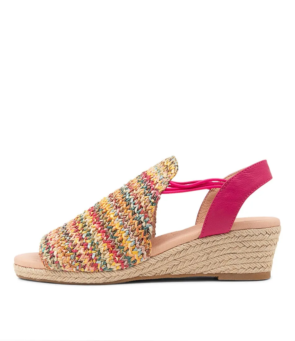 DIANA FERRARI Hutchens Fuchsia Multi Espadrilles