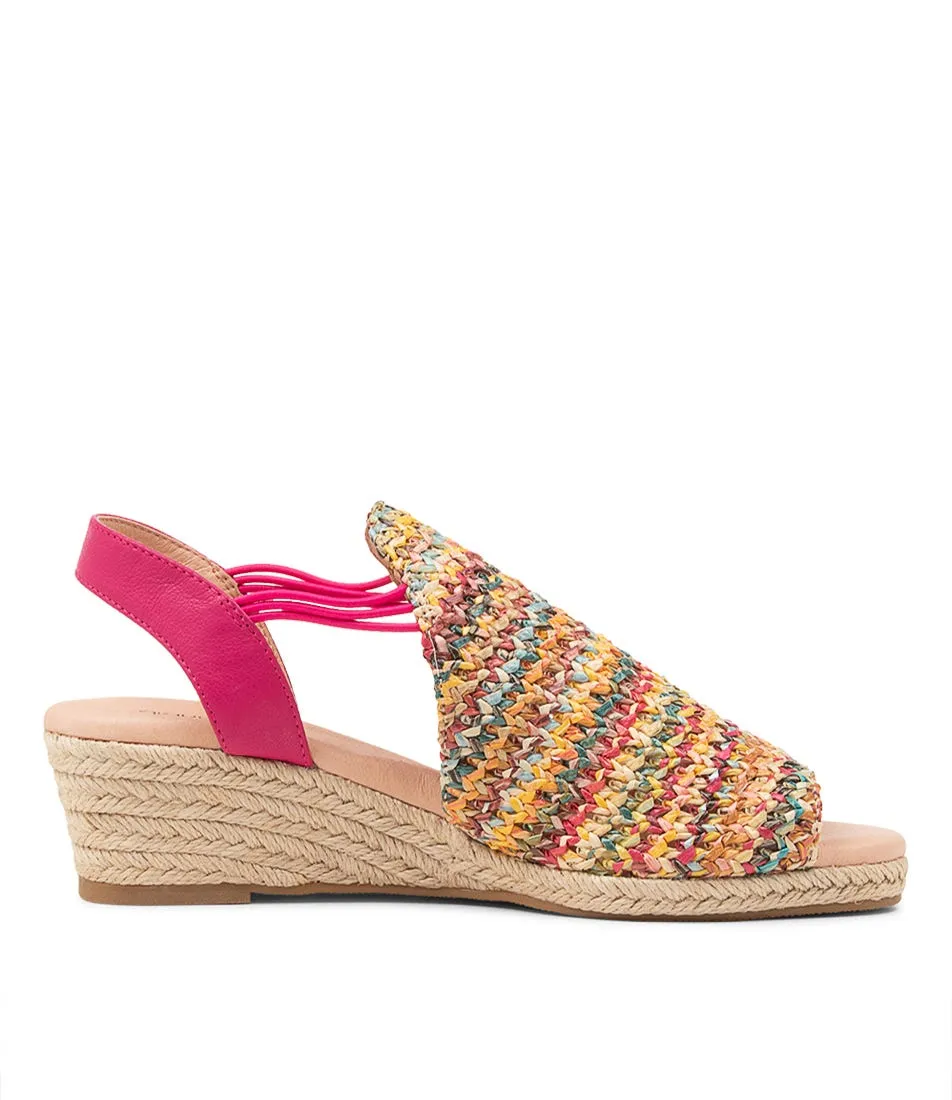 DIANA FERRARI Hutchens Fuchsia Multi Espadrilles