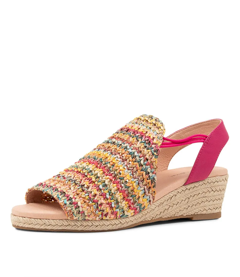 DIANA FERRARI Hutchens Fuchsia Multi Espadrilles