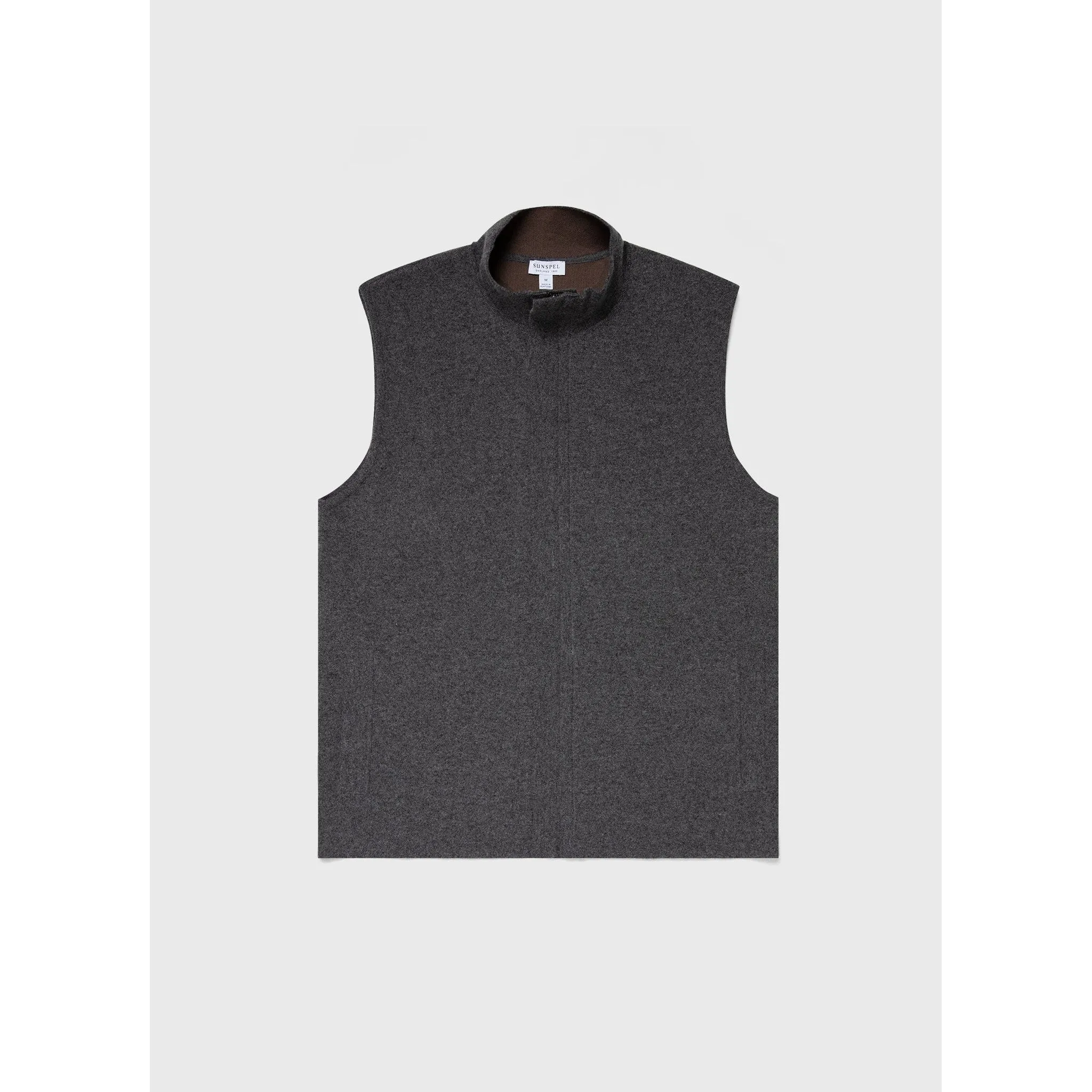 Double Faced Gilet | Men | Charcoal Melange