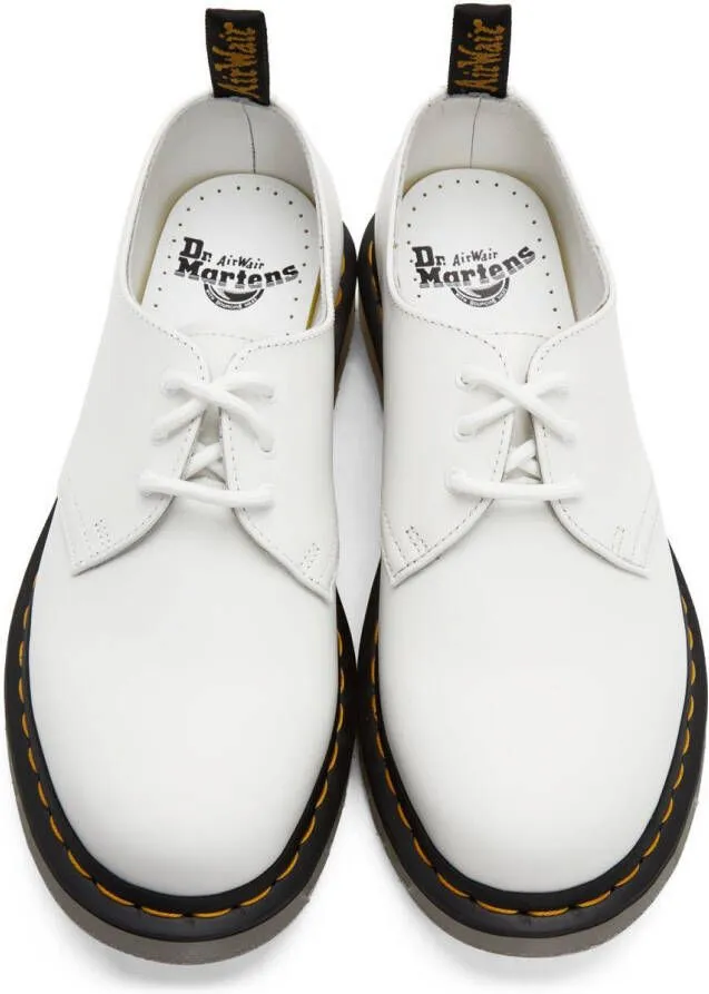 Dr. Martens White 1461 Iced Smooth Leather Oxfords