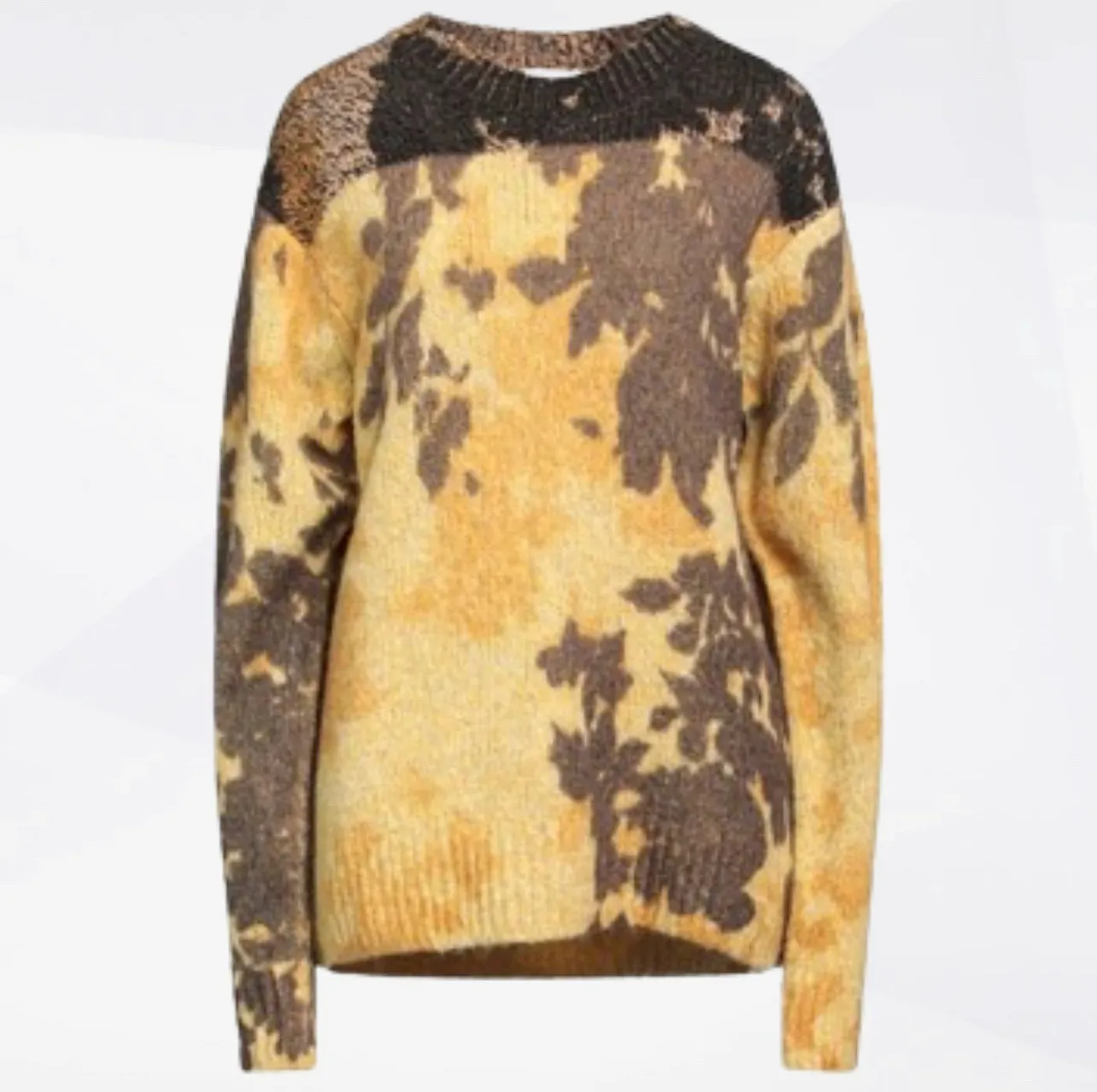 Dries Van Noten  |Crew Neck Wool Long Sleeves Plain Elegant Style