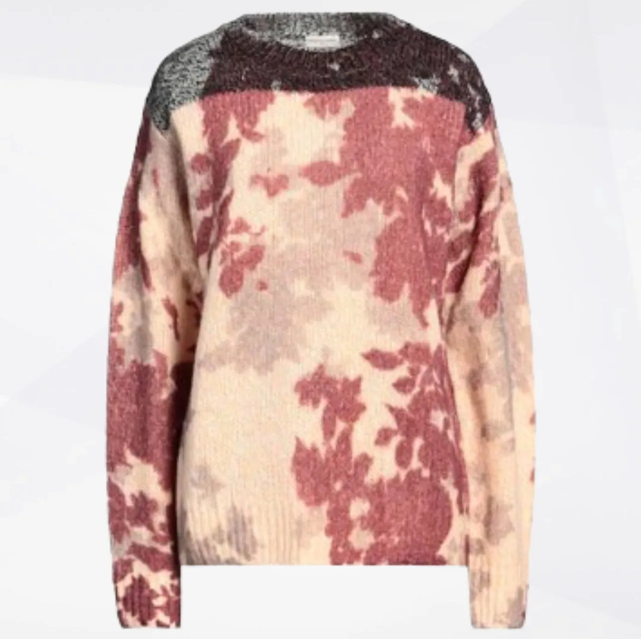 Dries Van Noten  |Crew Neck Wool Long Sleeves Plain Elegant Style