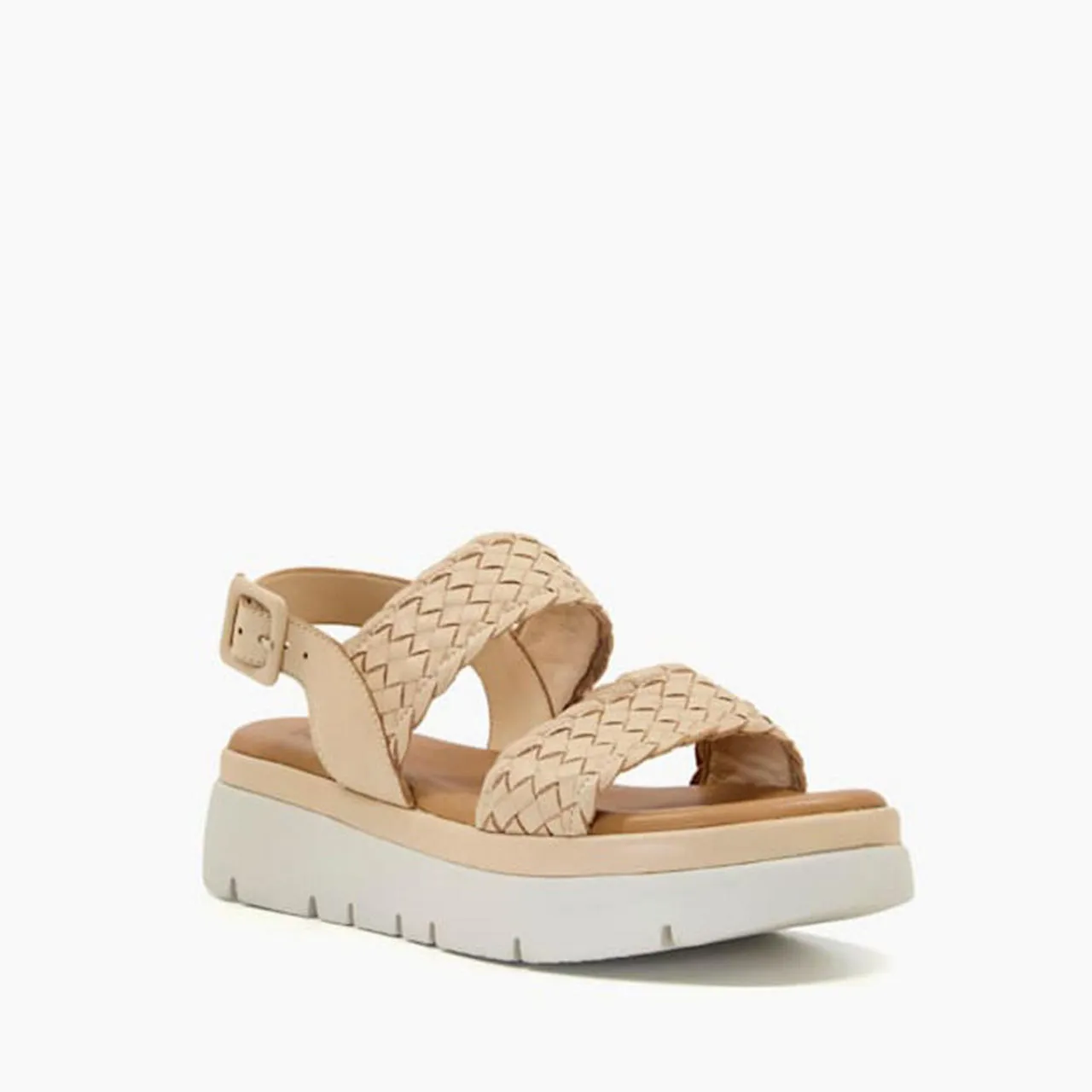 DUNE LONDON Lorris Flatform Sandals - Beige