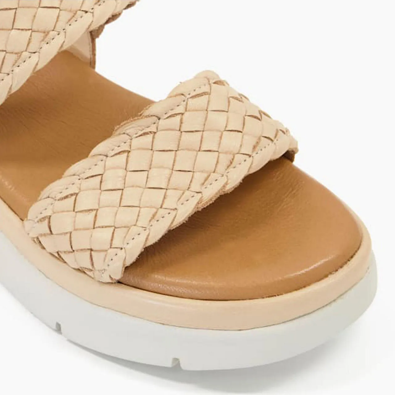 DUNE LONDON Lorris Flatform Sandals - Beige