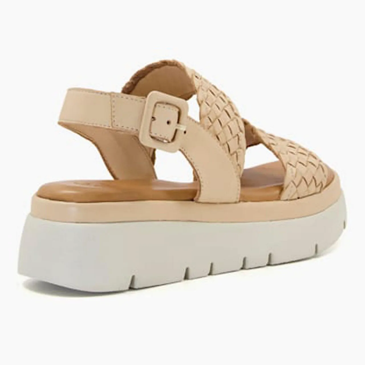 DUNE LONDON Lorris Flatform Sandals - Beige