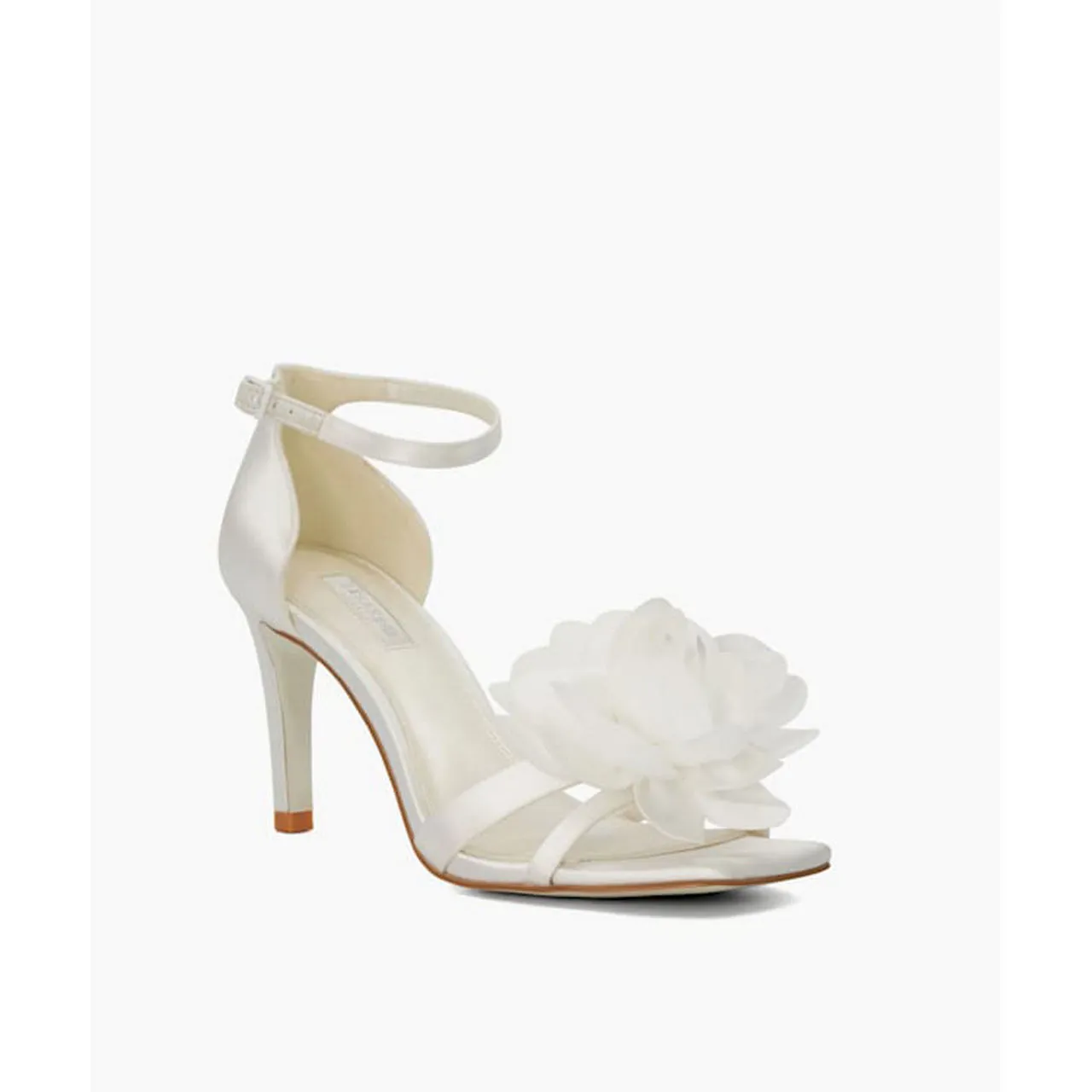 DUNE LONDON Memorise Corsage Heeled Sandals - White