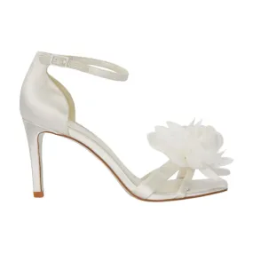 DUNE LONDON Memorise Corsage Heeled Sandals - White