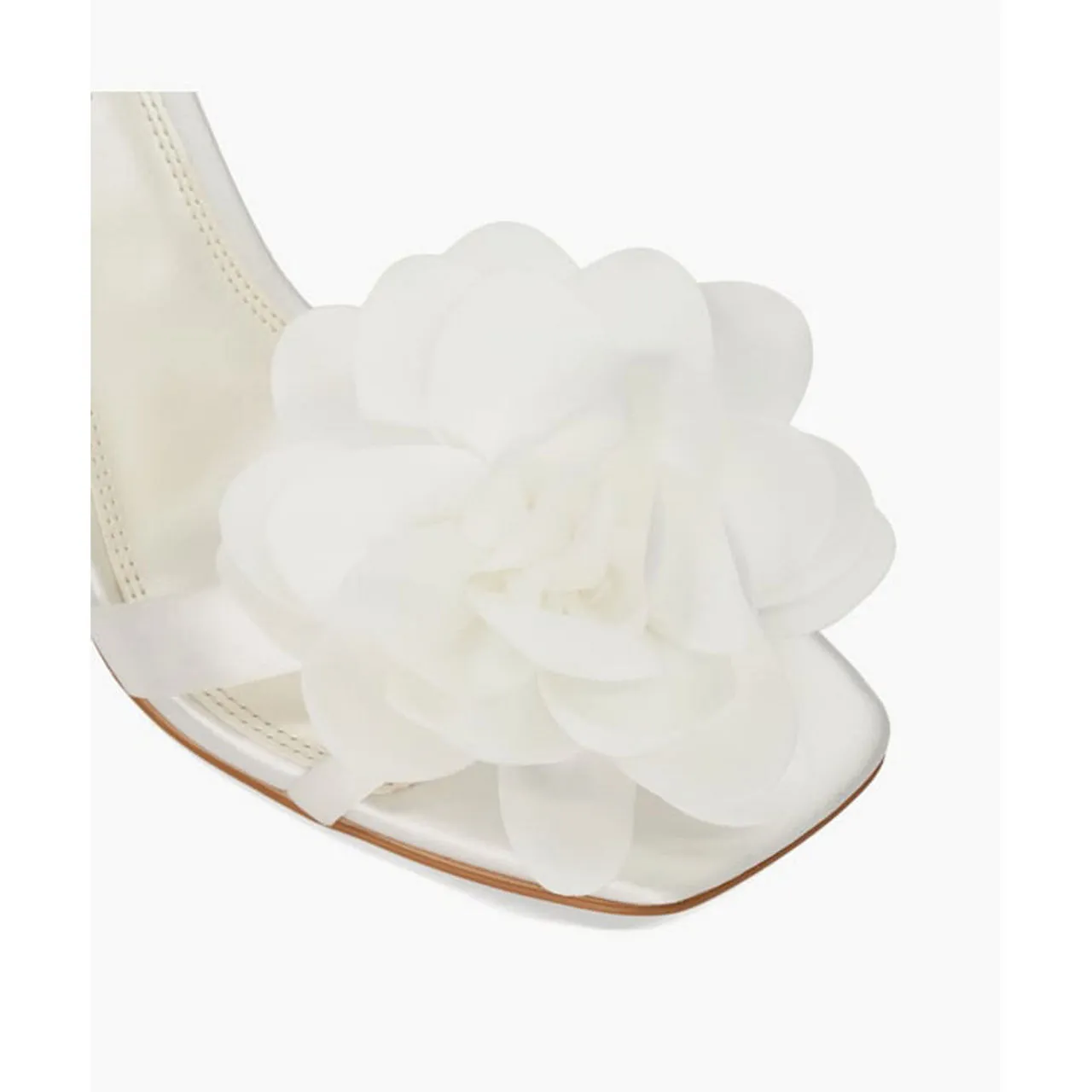 DUNE LONDON Memorise Corsage Heeled Sandals - White