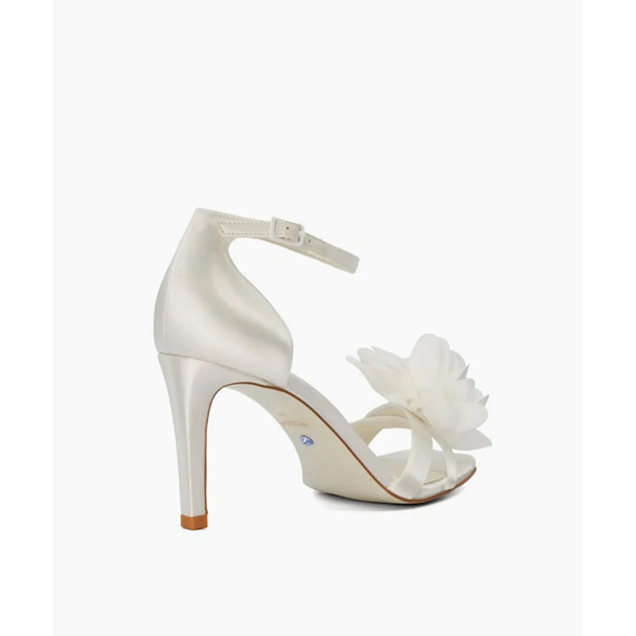 DUNE LONDON Memorise Corsage Heeled Sandals - White