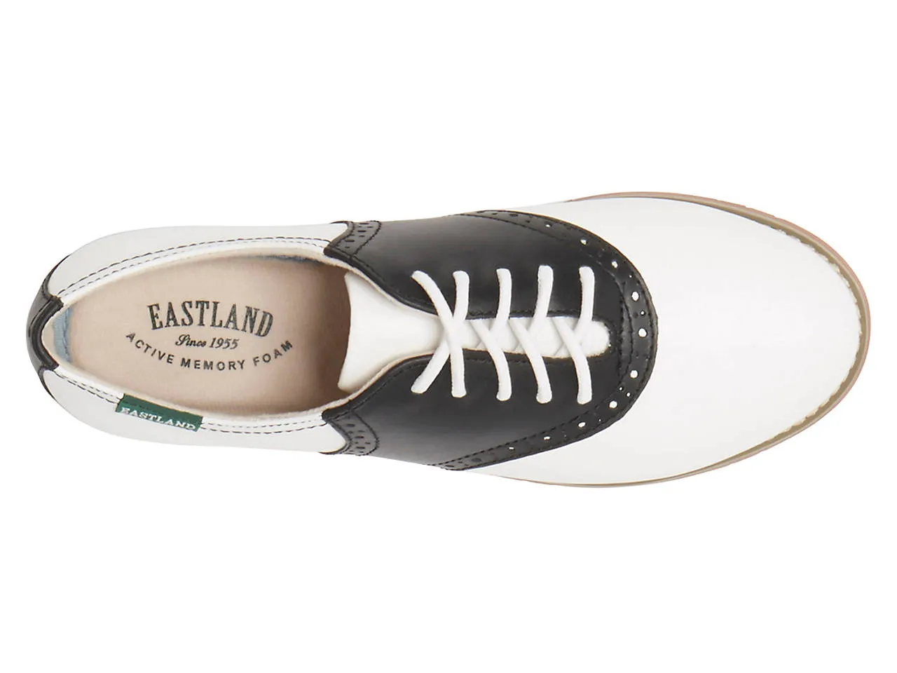 Eastland Women's Sadie Saddle Oxford Shoe - Black/White 3331-13M